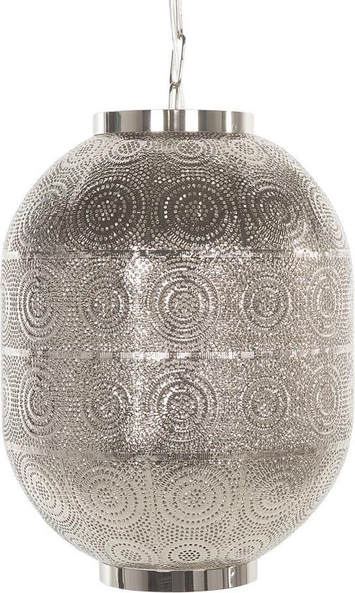 Beliani Maringa Hanglamp Metaal 23 X 23 Cm - Silver