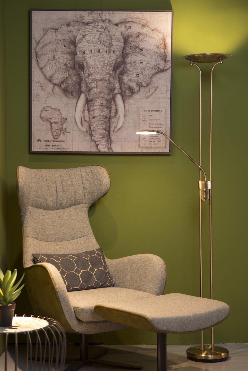 Lucide Champion-led Vloerlamp 20w +4w H180cm 1600+320lm