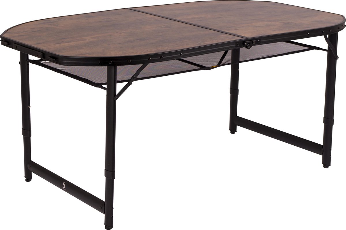 Bo-Camp Industrial Woodbine Ovaal 150 x 80 cm Campingtafel - Zwart