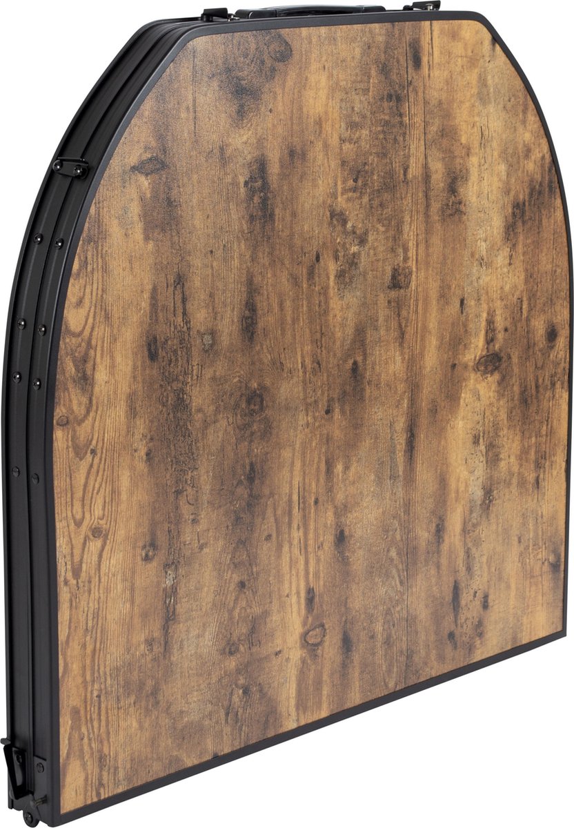 Bo-Camp Industrial Woodbine Ovaal 150 x 80 cm Campingtafel - Zwart