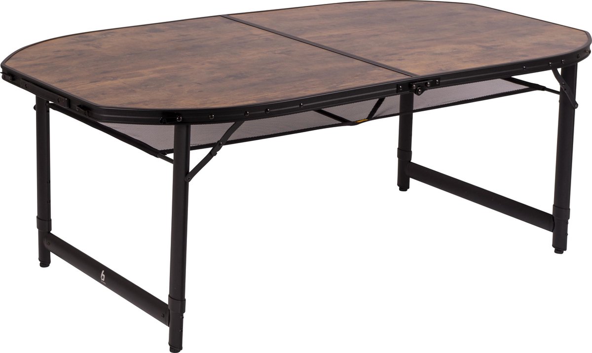 Bo-Camp Industrial Woodbine Ovaal 150 x 80 cm Campingtafel - Zwart