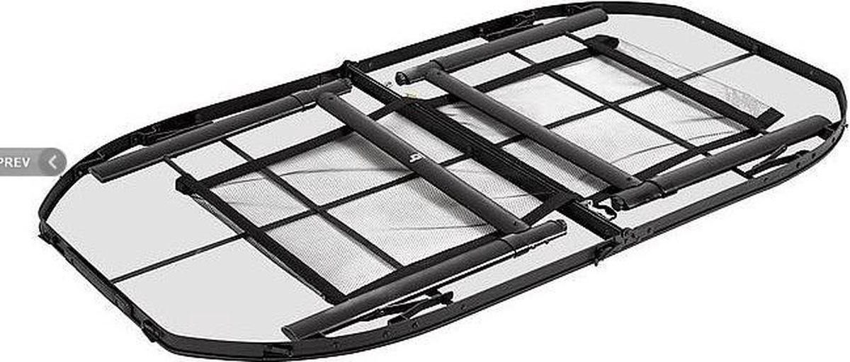 Bo-Camp Industrial Woodbine Ovaal 150 x 80 cm Campingtafel - Zwart