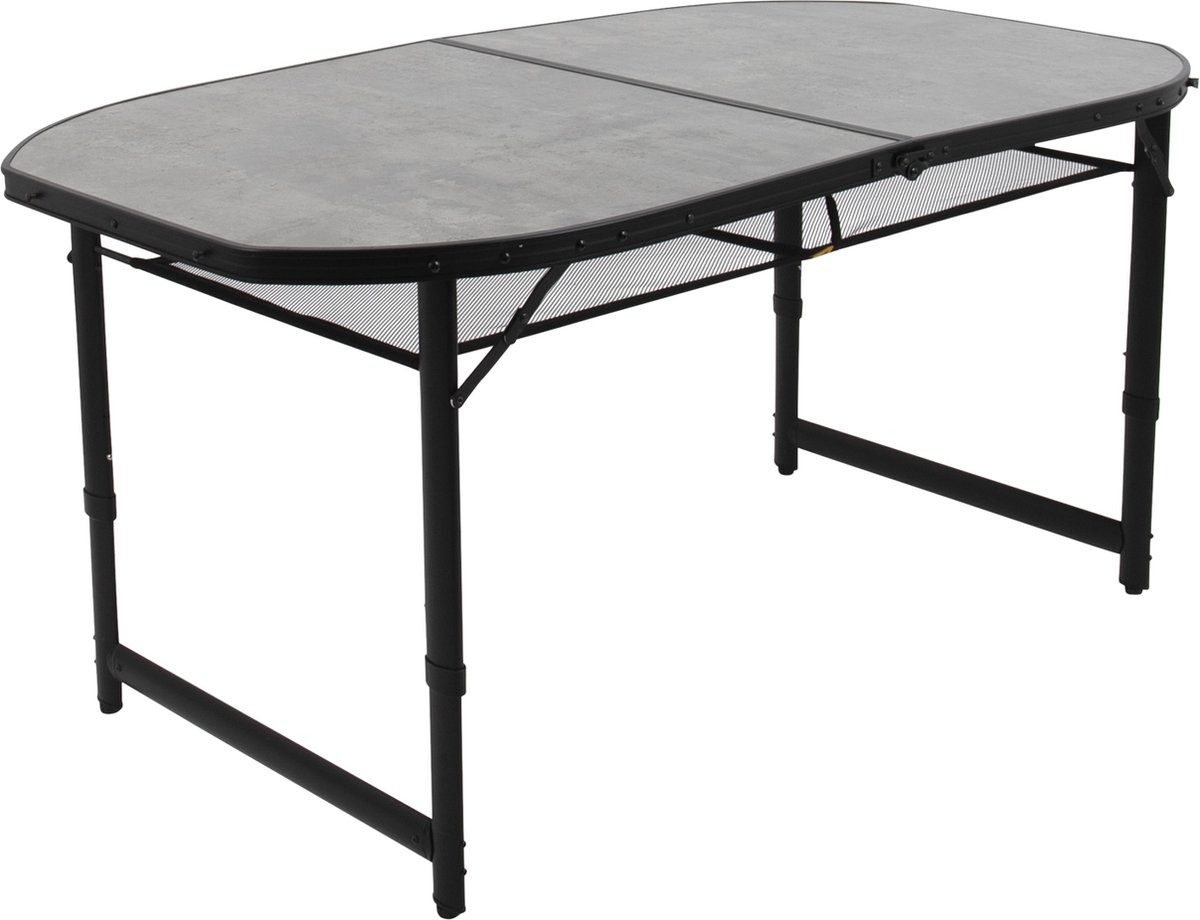 Bo-Camp Northgate Ovaal 150 x 80 cm Campingtafel - Grijs