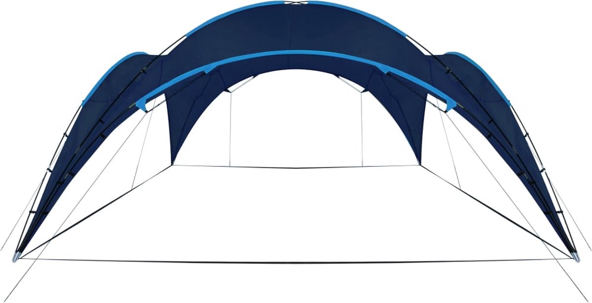 Vidaxl Partytent Boog 450x450x265 Cm Donker - Blauw