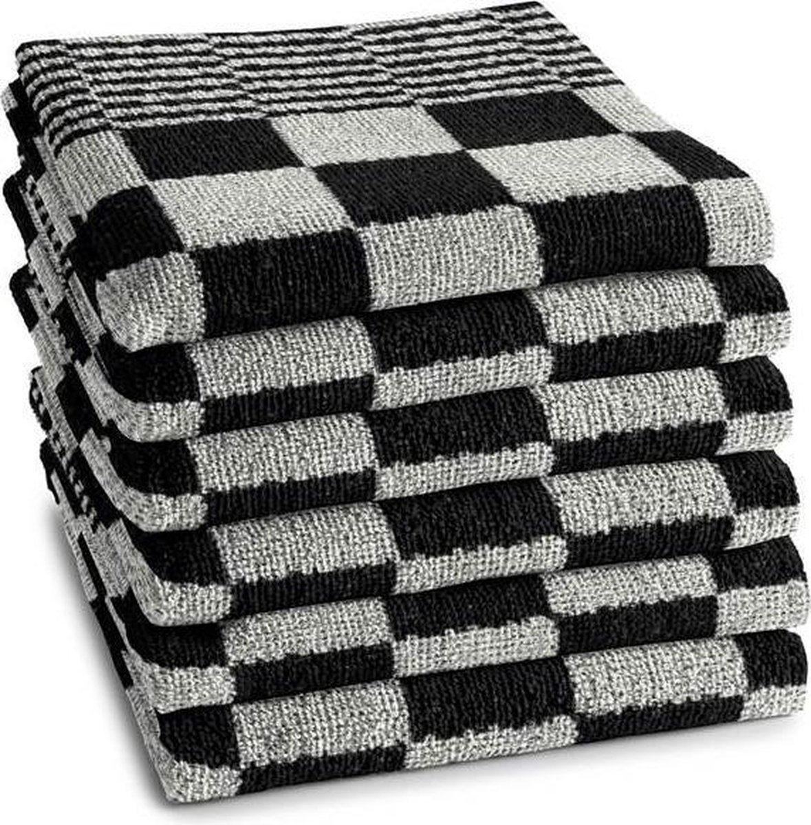 DDDDD Barbeque Keukendoek (Set Van 6) - 100% Katoen - Black - Zwart