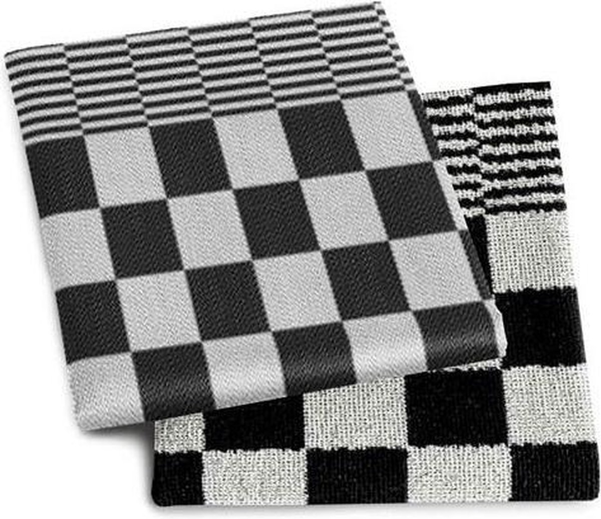 DDDDD Barbeque Keukendoek (Set Van 6) - 100% Katoen - Black - Zwart