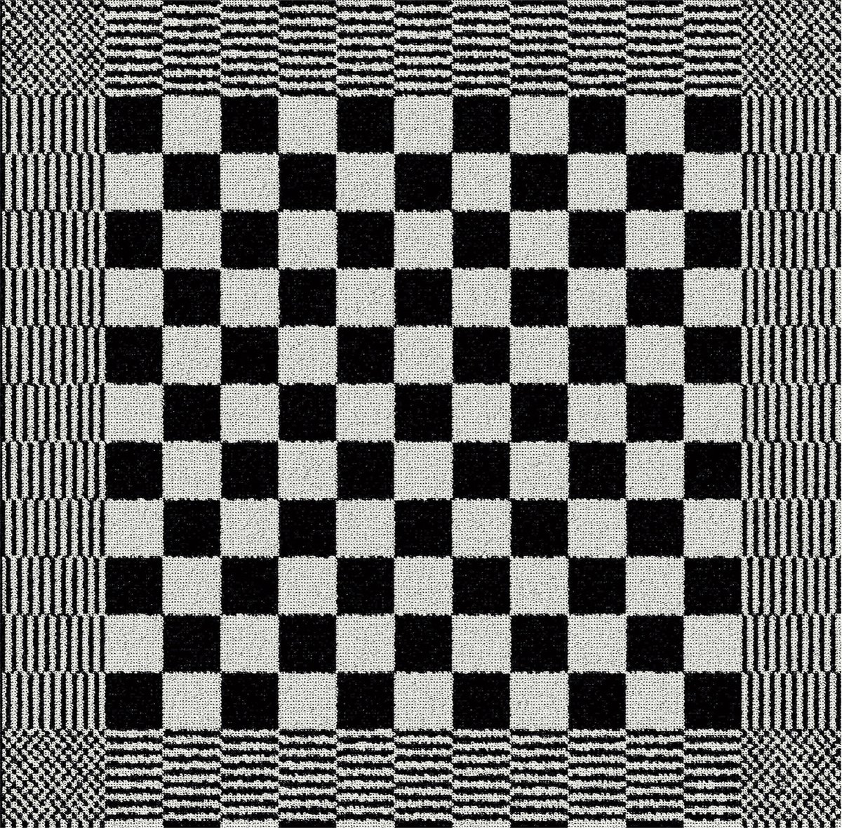 DDDDD Barbeque Keukendoek (Set Van 6) - 100% Katoen - Black - Zwart