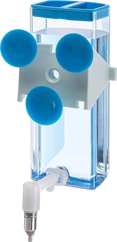 Ferplast Drinkflesje Sippy Medium - Waterfontein - 300 ml - Blauw
