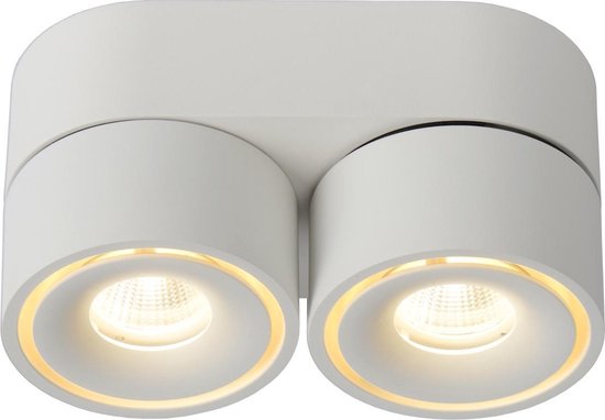 Lucide Yumiko Plafondspot 2x8w L16.1 H8.2 Ø7.8 - Wit