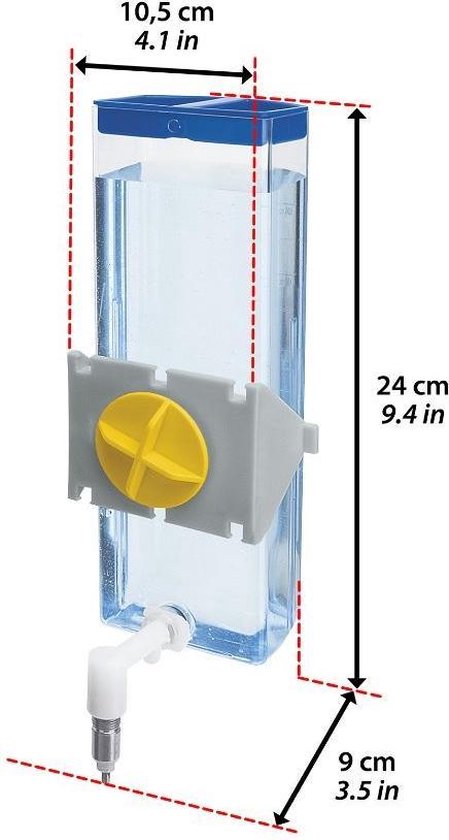 Ferplast Drinkflesje Sippy Large - Waterfontein - 600 ml - Blauw