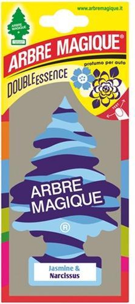Arbre Magique Luchtverfrisser 12 X 7 Cm Jasmine & Narcis - Blauw