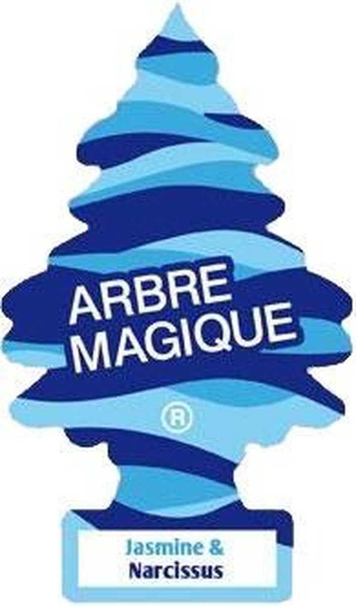 Arbre Magique Luchtverfrisser 12 X 7 Cm Jasmine & Narcis - Blauw