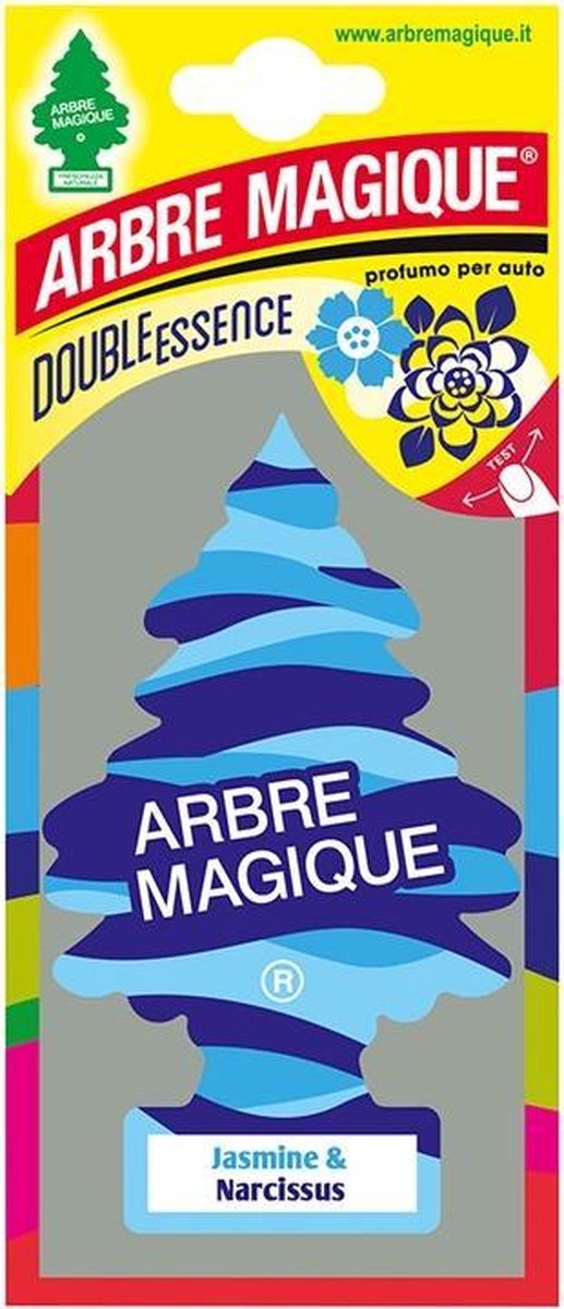 Arbre Magique Luchtverfrisser 12 X 7 Cm Jasmine & Narcis - Blauw