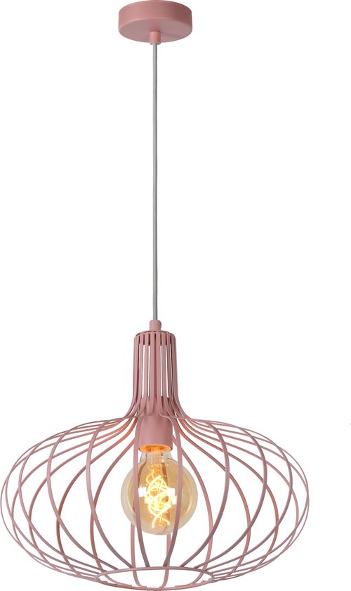 Lucide Merlina Hanglamp E27/60w - Roze