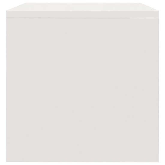 Vidaxl Nachtkastje 40x30x30 Cm Spaanplaat Hoogglans - Wit
