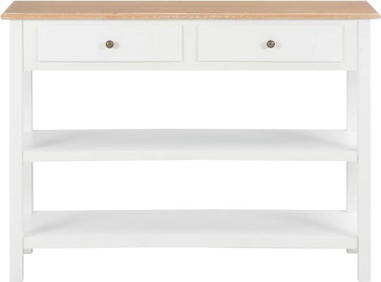 Vidaxl Dressoir 110x35x80 Cm Mdf - Wit