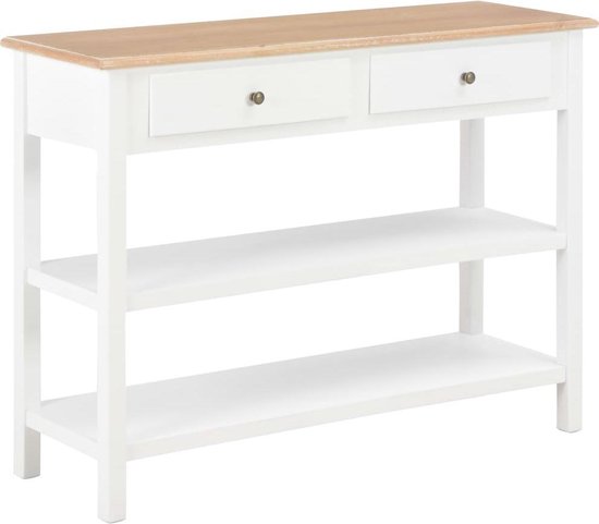 Vidaxl Dressoir 110x35x80 Cm Mdf - Blanco