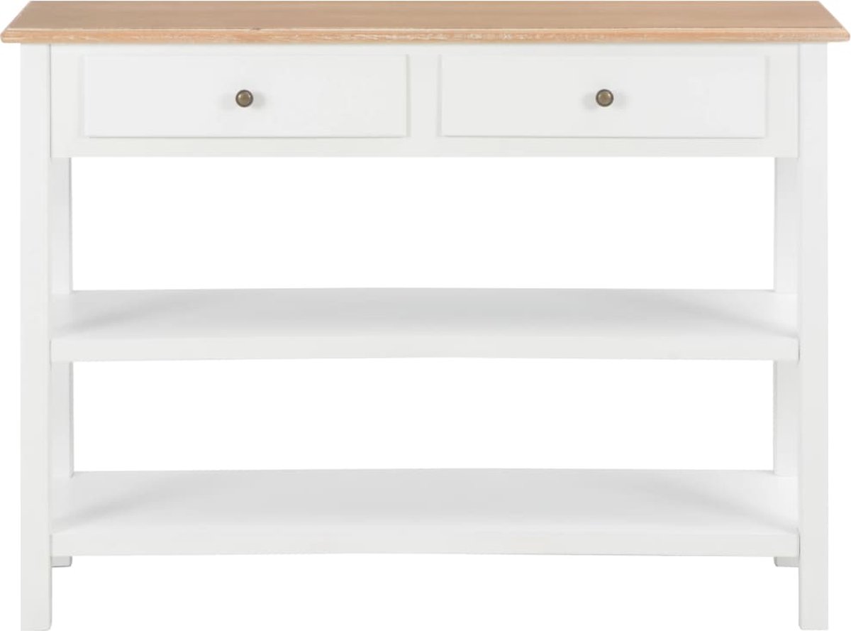 Vidaxl Dressoir 110x35x80 Cm Mdf - Wit