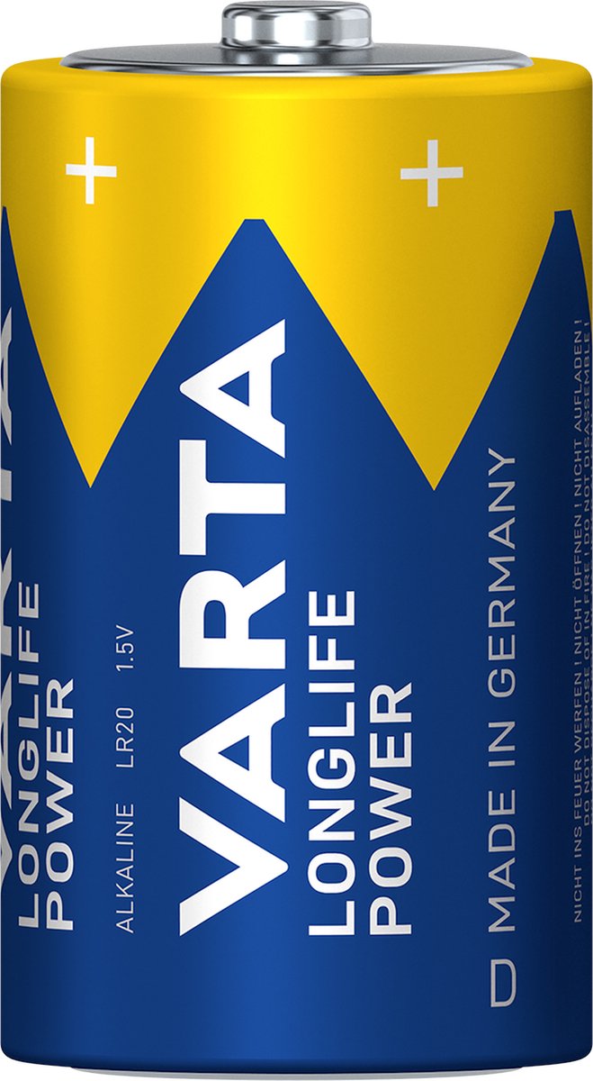 Varta High Energie D Batterijen - 2 Stuks - Blauw