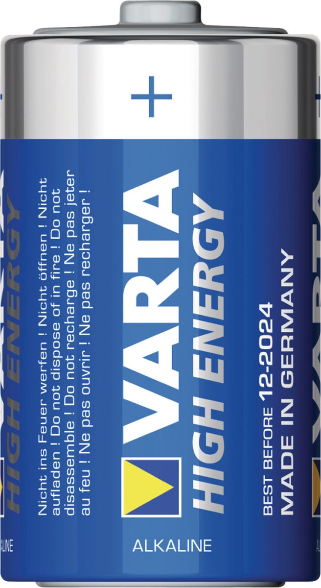 Varta High Energie D Batterijen - 2 Stuks - Blauw