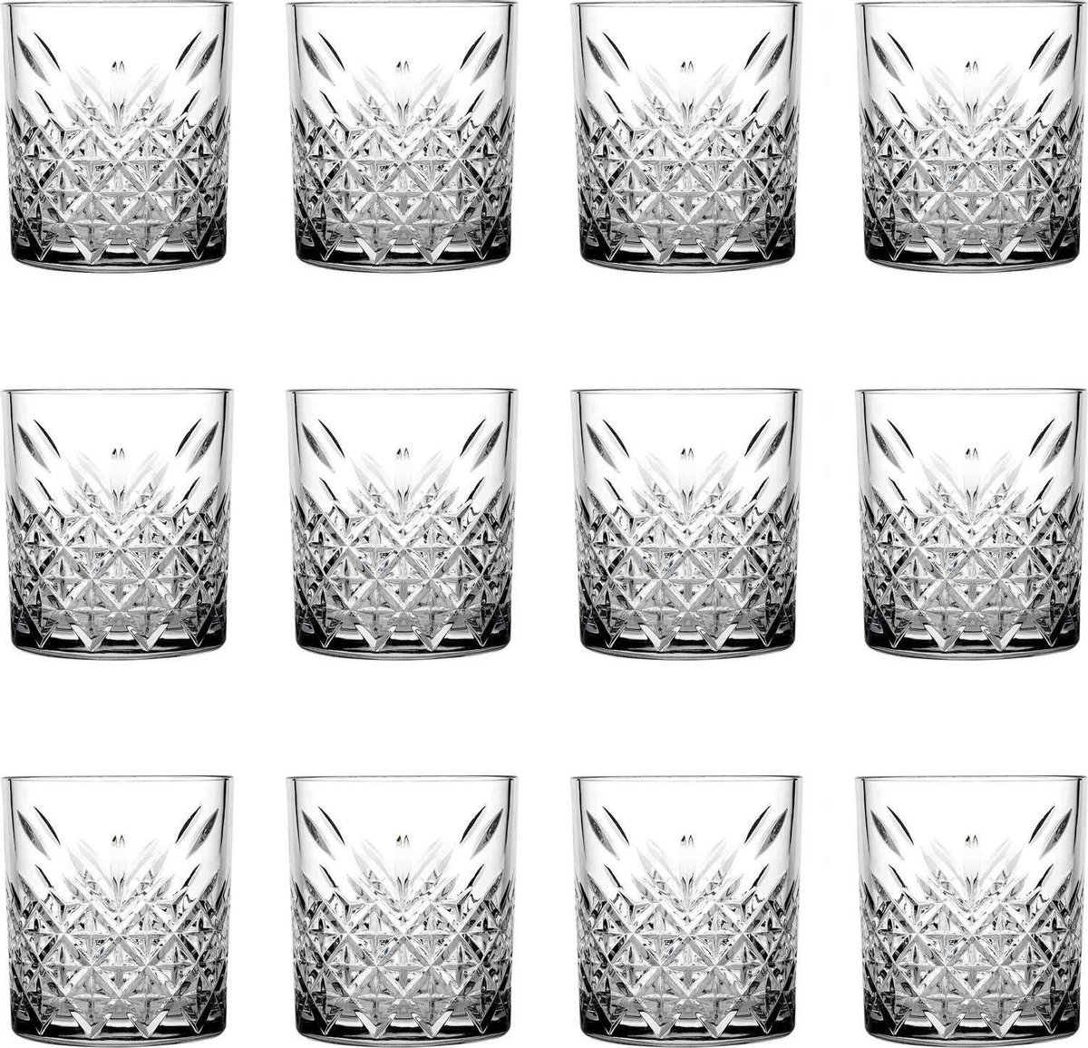 Pasabahce Timeless Whiskyglazen - 12 Stuks - 35,5 Cl