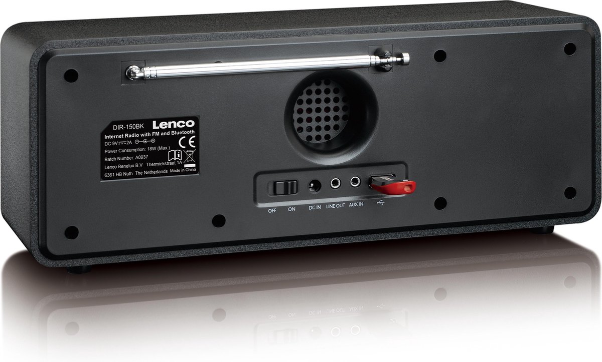 Lenco Dir-150 Internetradio - Zwart