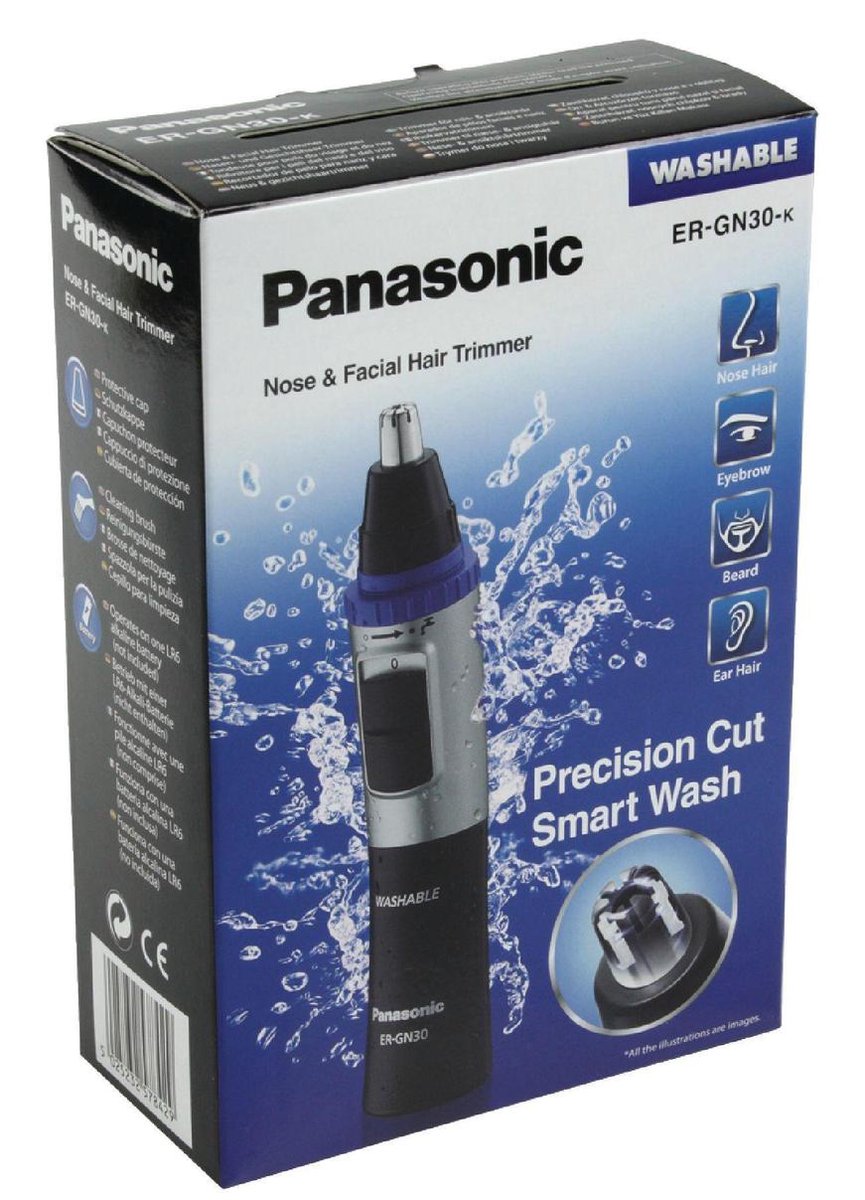 Panasonic Neus-/oorhaartrimmer Er-gn30 - Zwart