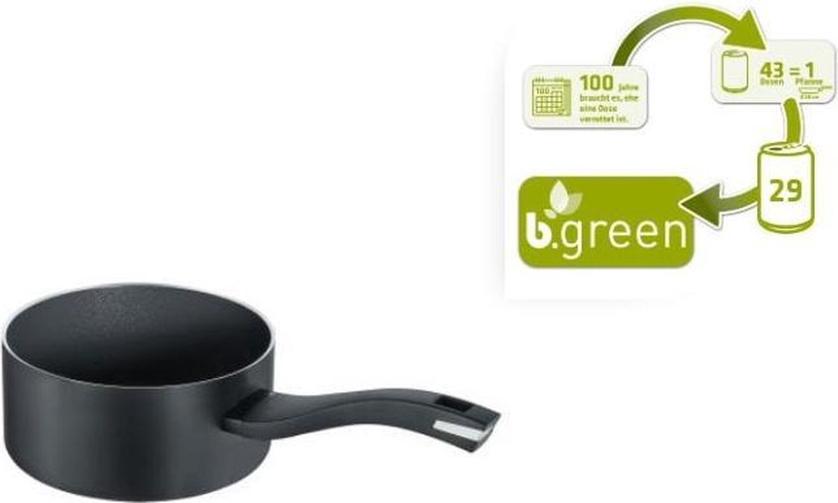 Berndes B.green Sauspan - 16 Cm - Zwart