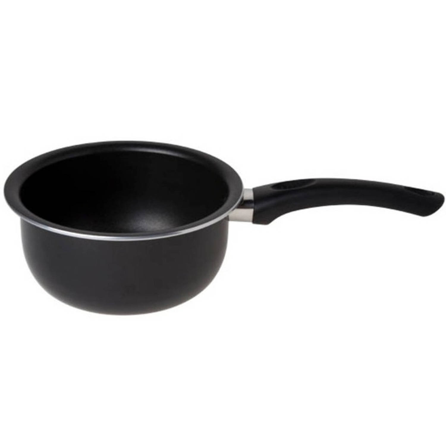 Cosy&Trendy Saus/jus Pan Met Antiaanbaklaag 18 Cm - Steelpannen - Zwart