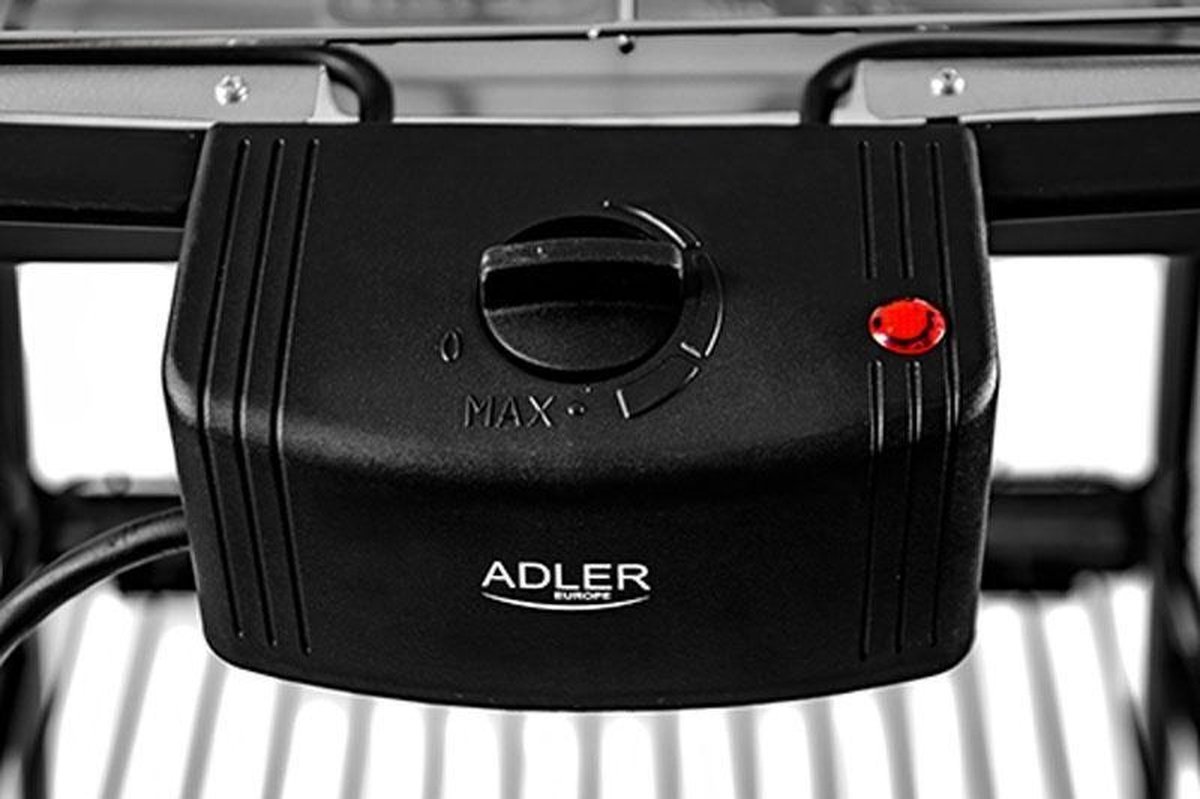Adler Ad 6602 - Elektrische Barbecue - 2000 Watt - - Zwart