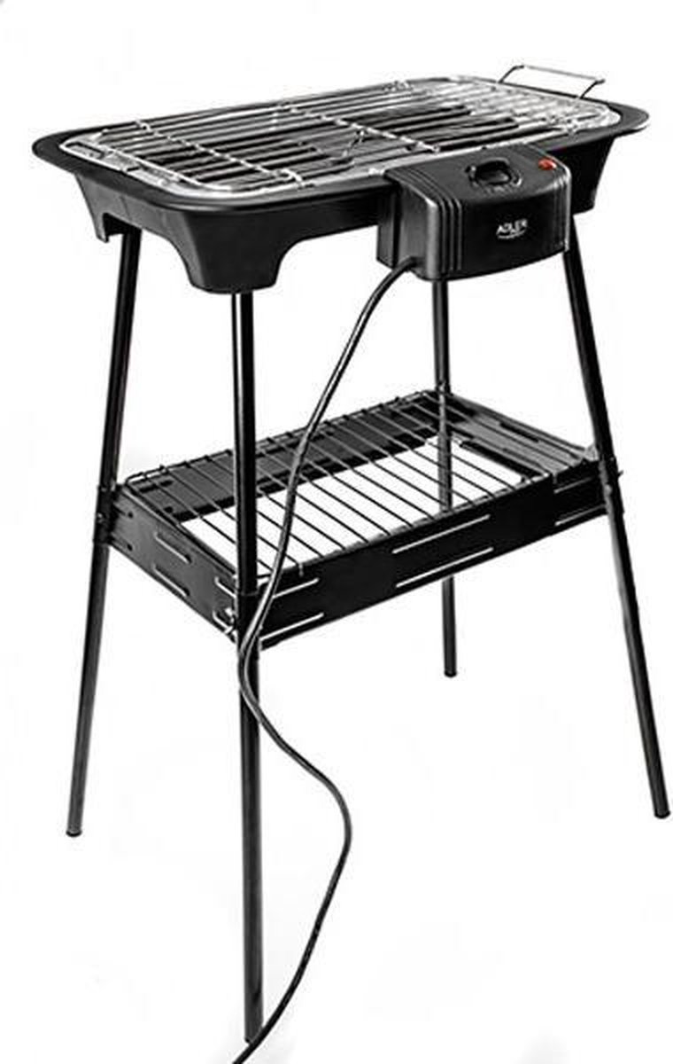 Adler Ad 6602 - Elektrische Barbecue - 2000 Watt - - Zwart