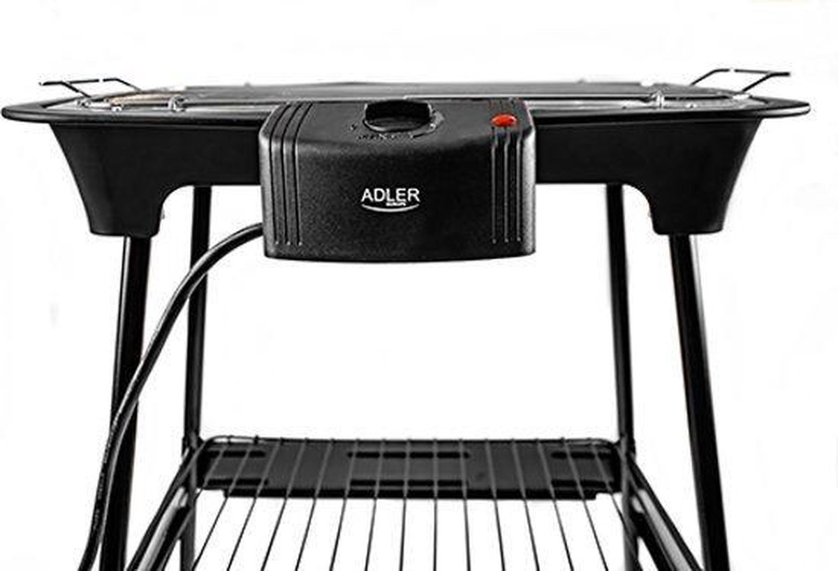 Adler Ad 6602 - Elektrische Barbecue - 2000 Watt - - Zwart