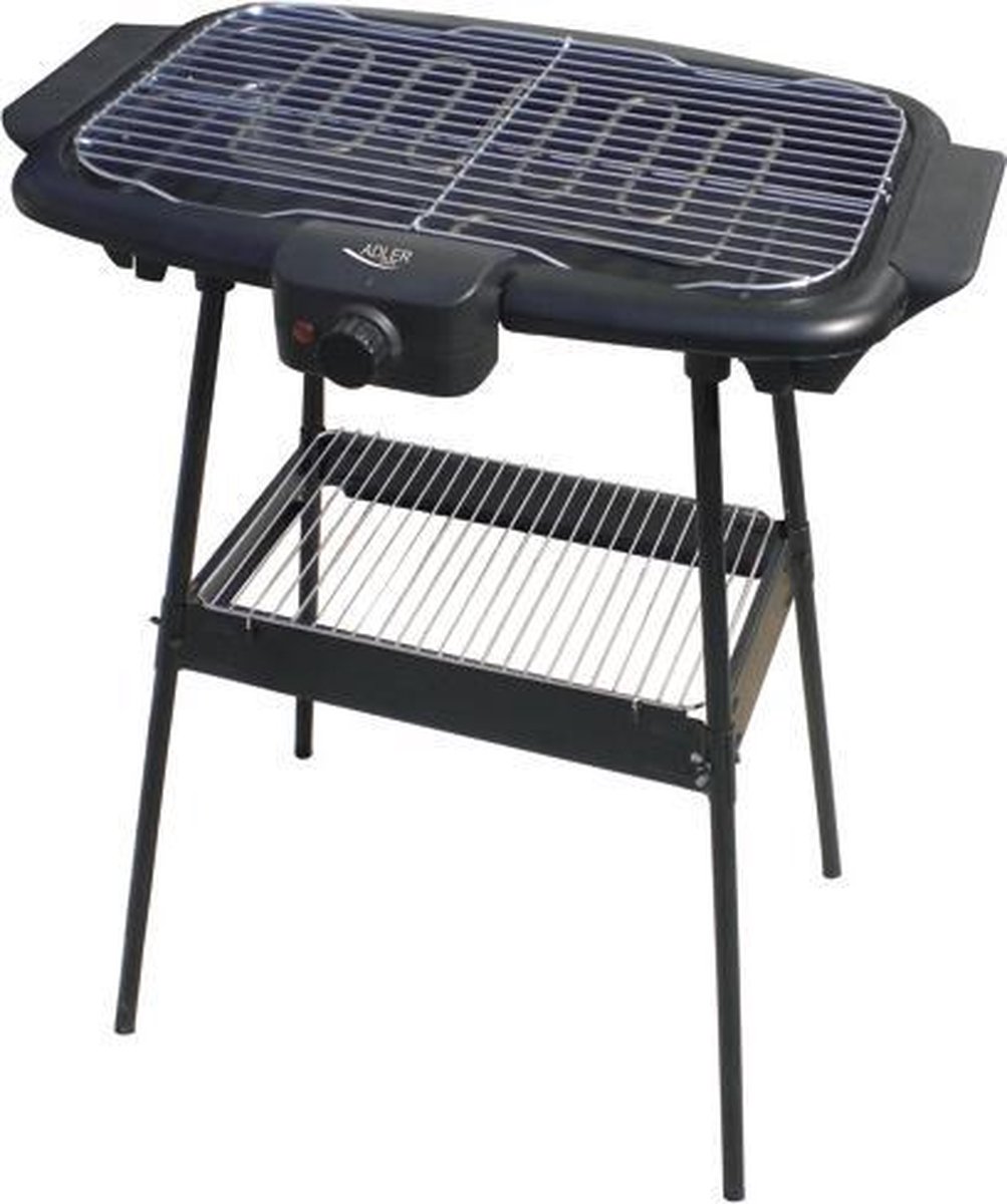 Adler Ad 6602 - Elektrische Barbecue - 2000 Watt - - Zwart