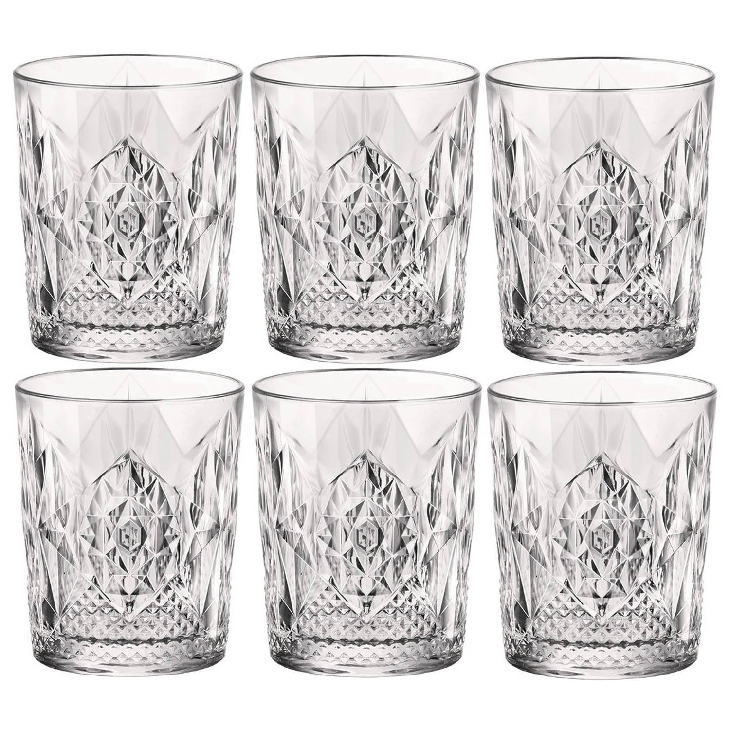 Bormioli Rocco Set Van 12x Stuks Tumbler Waterglazen/whisyglazen/drinkglazen Transparant 390 Ml - Whiskeyglazen