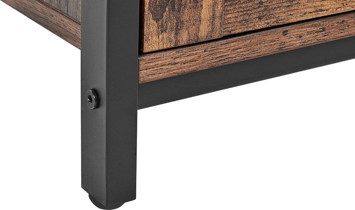 Beliani Vilseck - Dressoir-donkere Houtkleur-vezelplaat - Bruin