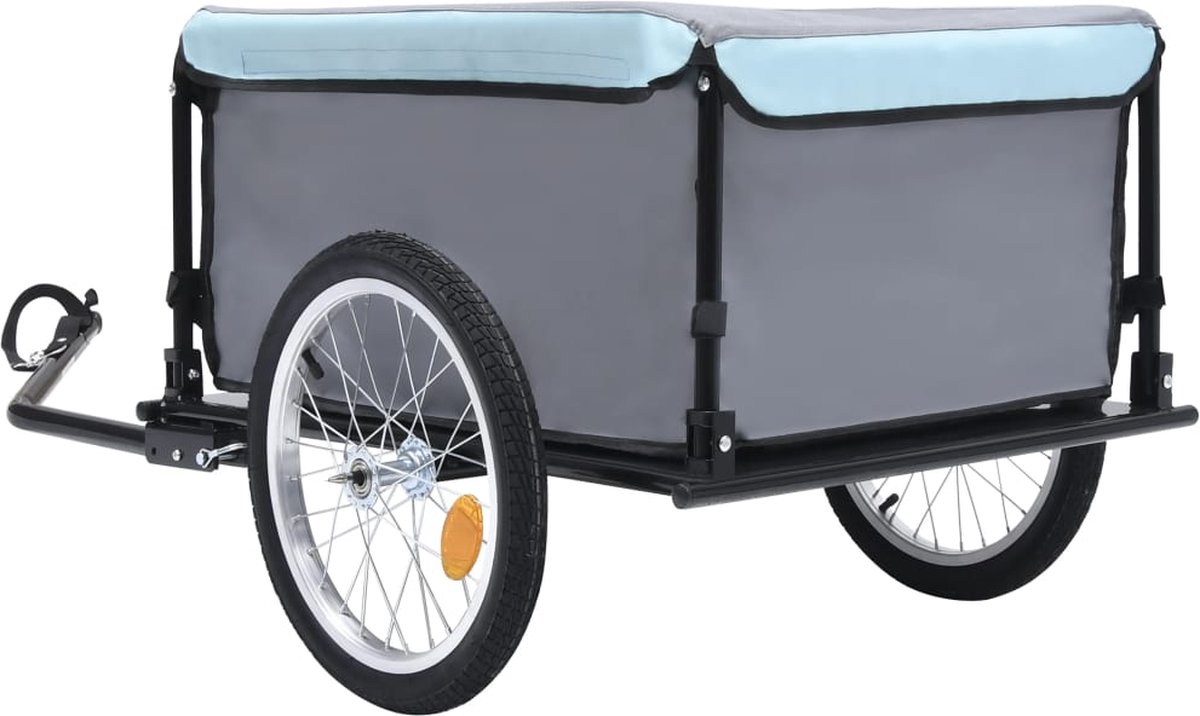 Vidaxl Fietskar 65 Kg En Blauw - Zwart