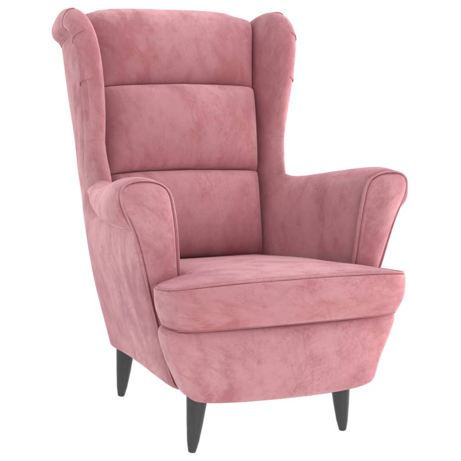 Vidaxl Fauteuil Fluweel - Roze