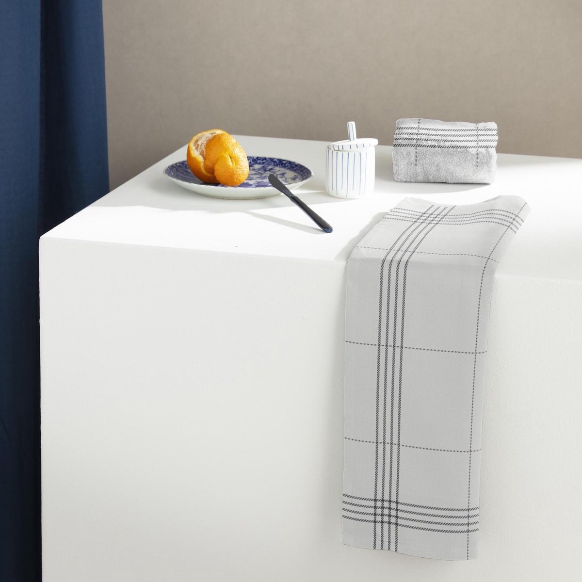 DDDDD Morvan Theedoek (Set Van 6) - 100% Biologisch Katoen - White