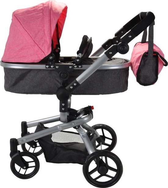 Bandits and Angels - Poppenwagen Classic Angel 2in1 - Roze