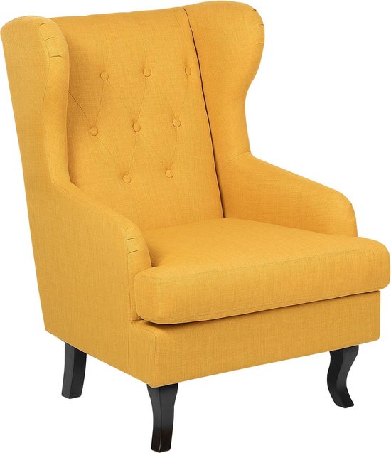 Beliani Alta Fauteuil Polyester 78 X 72 Cm - Amarillo