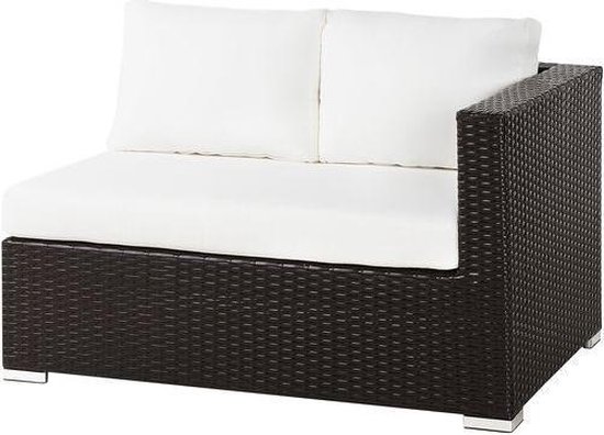 Beliani Xxl Loungeset Pe Rotan 75 X 130 Cm - Bruin