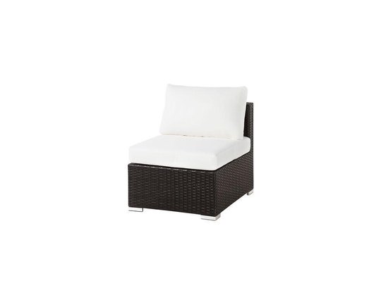 Beliani Xxl Loungeset Pe Rotan 75 X 130 Cm - Bruin