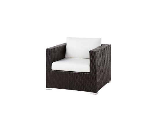 Beliani Xxl Loungeset Pe Rotan 75 X 130 Cm - Bruin