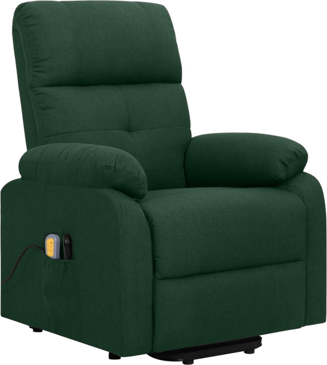 Vidaxl Sta-op-massagestoel Verstelbaar Stof Donker - Groen