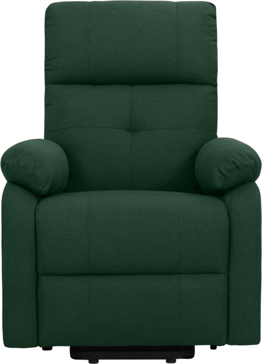 Vidaxl Sta-op-massagestoel Verstelbaar Stof Donker - Groen