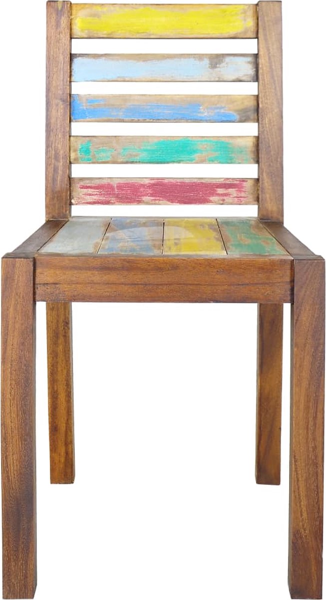 Vidaxl Eetkamerstoelen 6 St Massief Gerecycled Hout