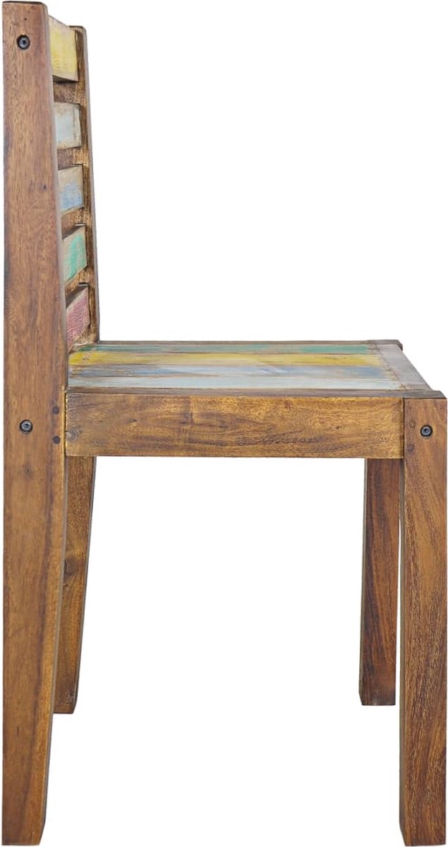 Vidaxl Eetkamerstoelen 6 St Massief Gerecycled Hout