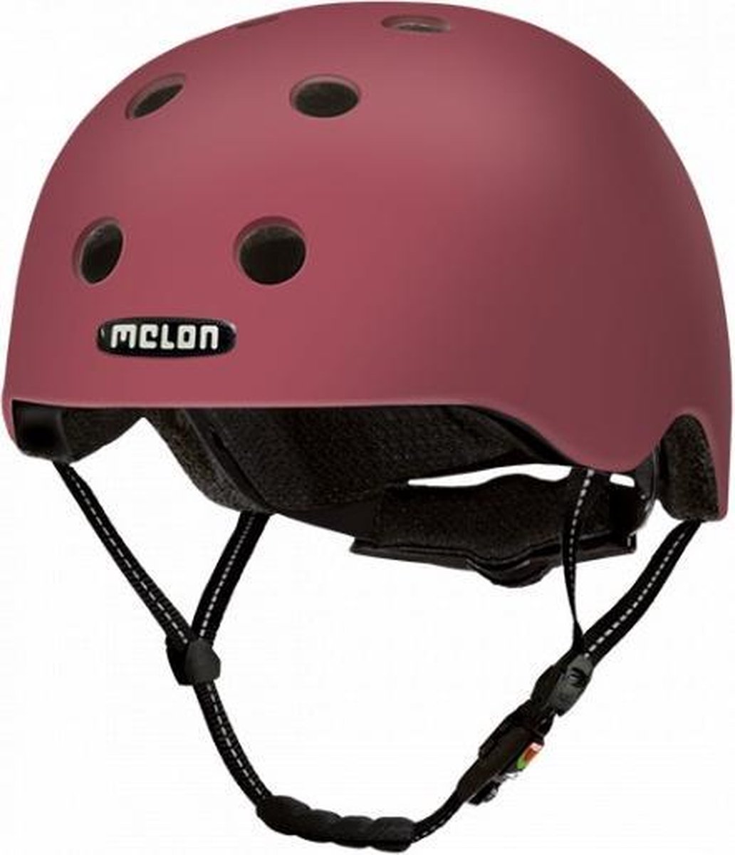 Melon Fietshelm Urban Active Paris Polycarbonaat Maat 46-52 - Rood