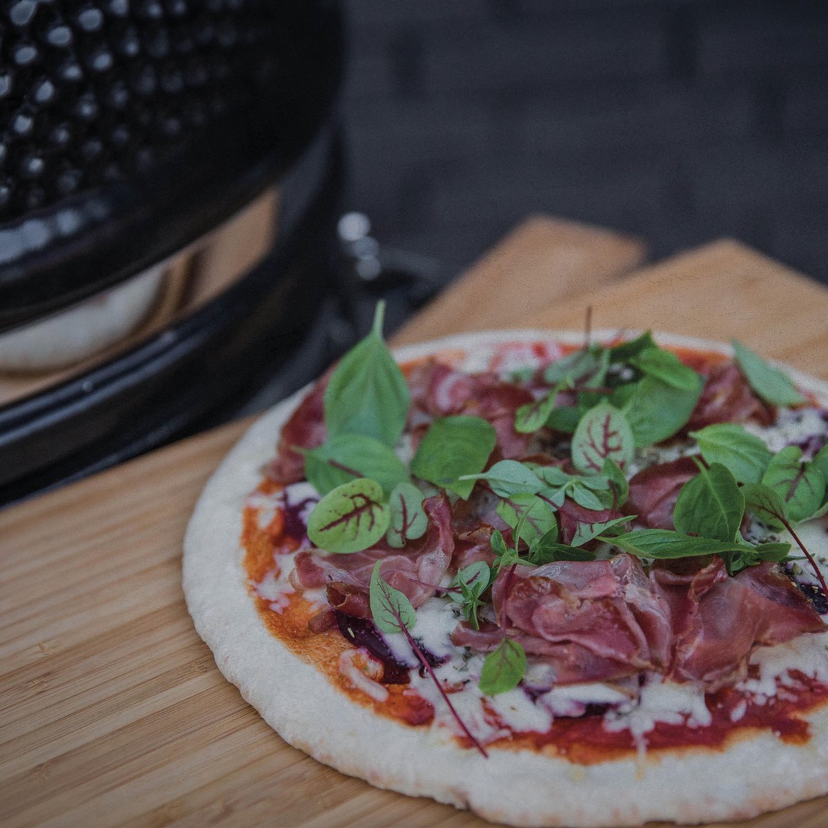 Yakiniku Pizzasteen Houtskool Barbecue 29 Cm Keramiek - Beige