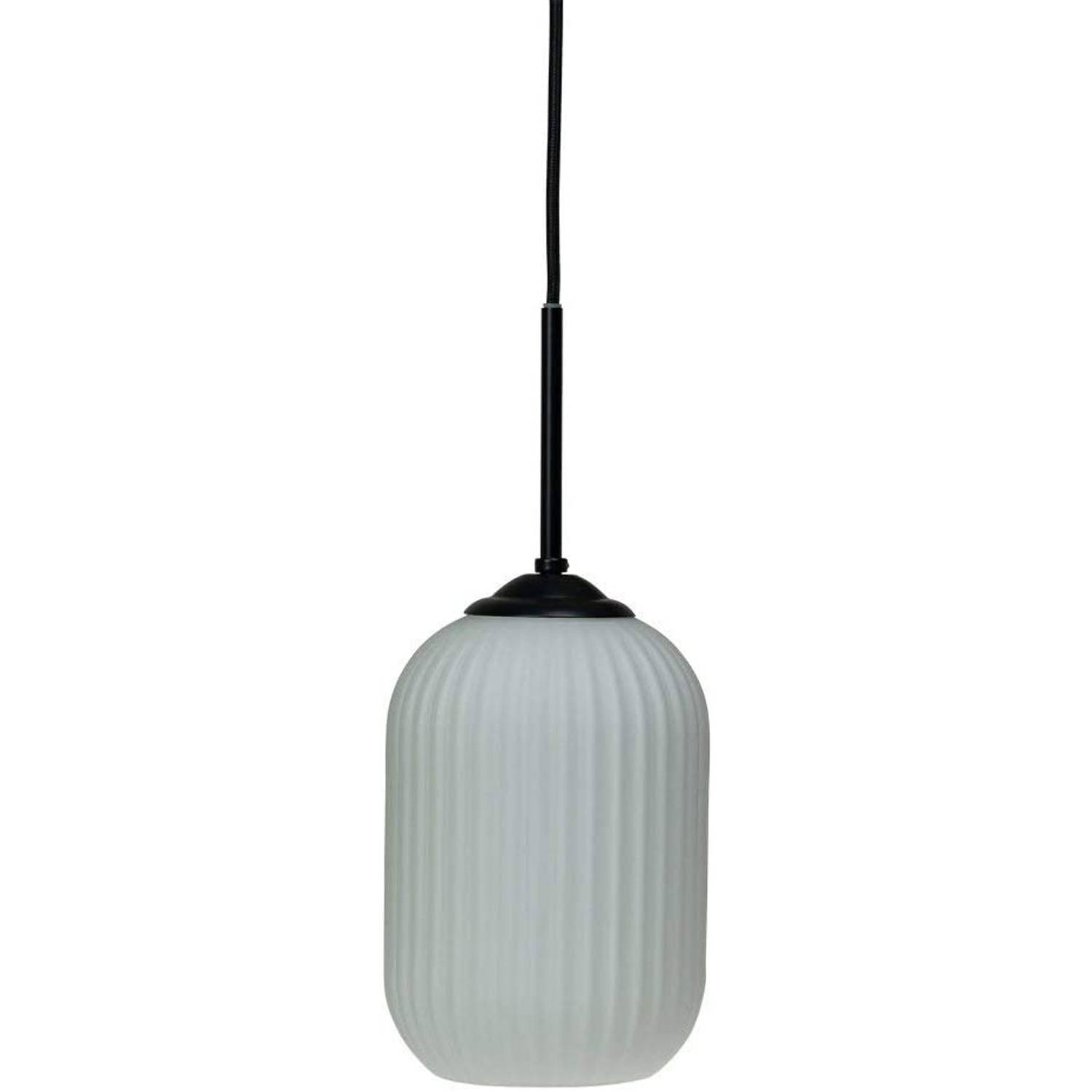 Dyberg Larsen Hanglamp Riflet Led 20 X 33 Cm E27 Staal 40w - Zwart